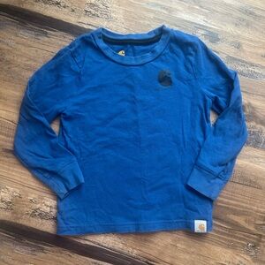 Carhartt Kids Long Sleeve Tee in Vibrant Blue